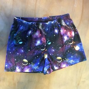 Galaxy Spandex Shorts